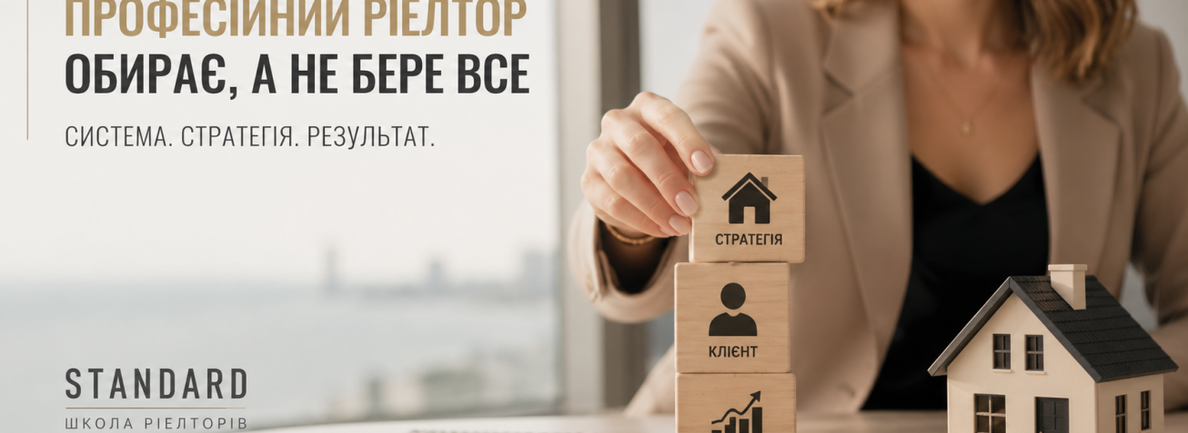 Головна помилка ріелтора — працювати з усіма підряд